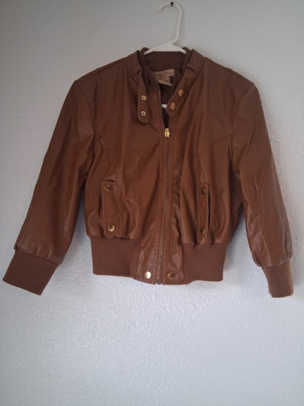 Paris Blues women's size L brown bomber jacket